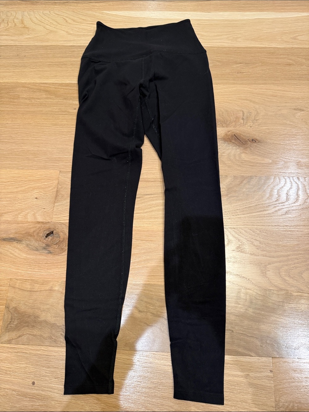 Beyond Yoga Black High-Rise Brushed Cotton Leggings